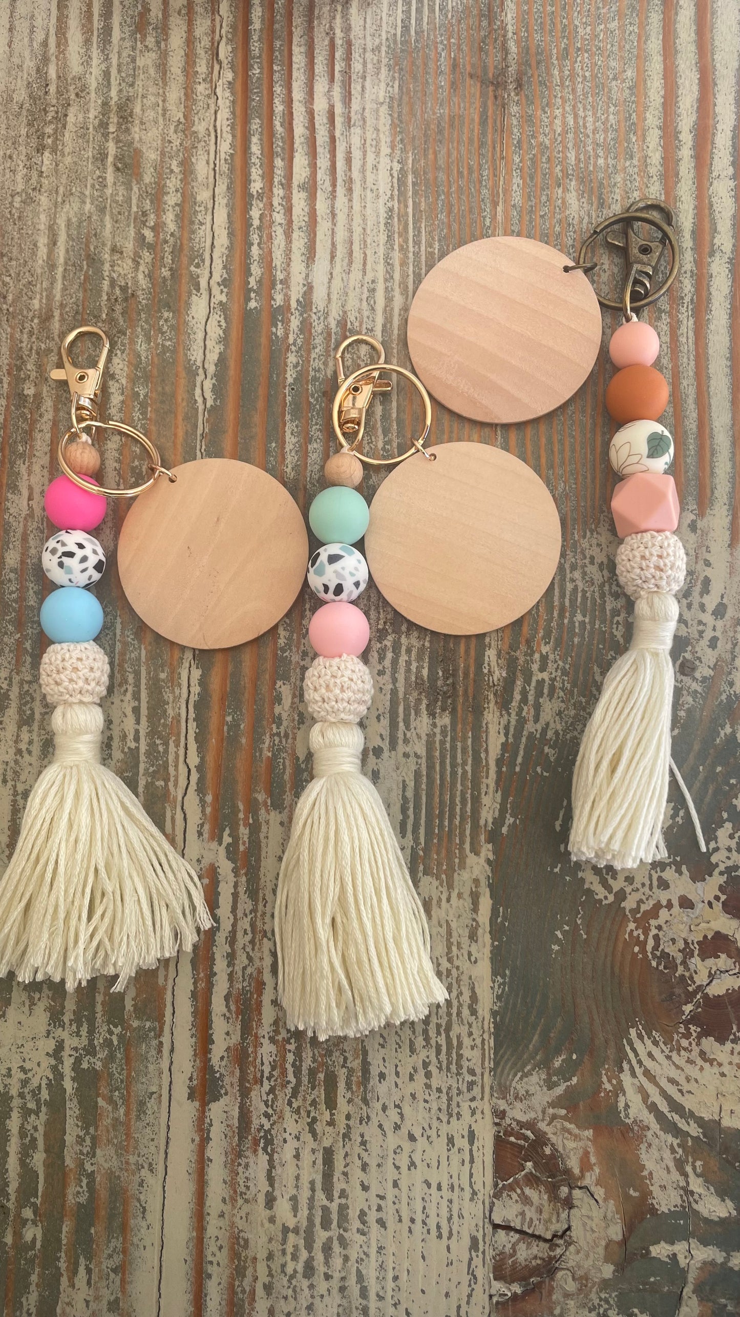 Silicone Beaded Keychain