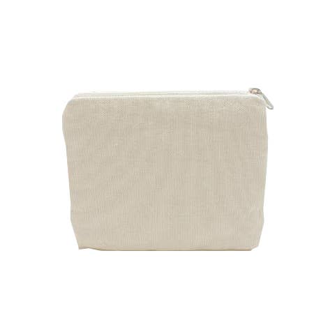 small beaded coin purse featuring a delicate beaded design in the front with the word boss