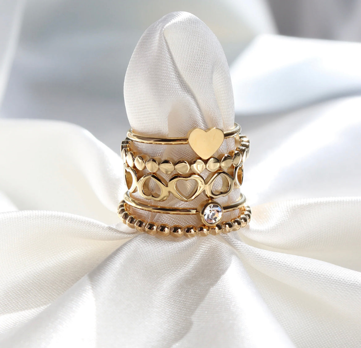 Stainless steel pvd coated flat circle ring perfect for wearing alone or pairing with other rings