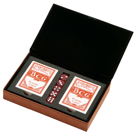 Two-Deck Playing Cards & Dice Set