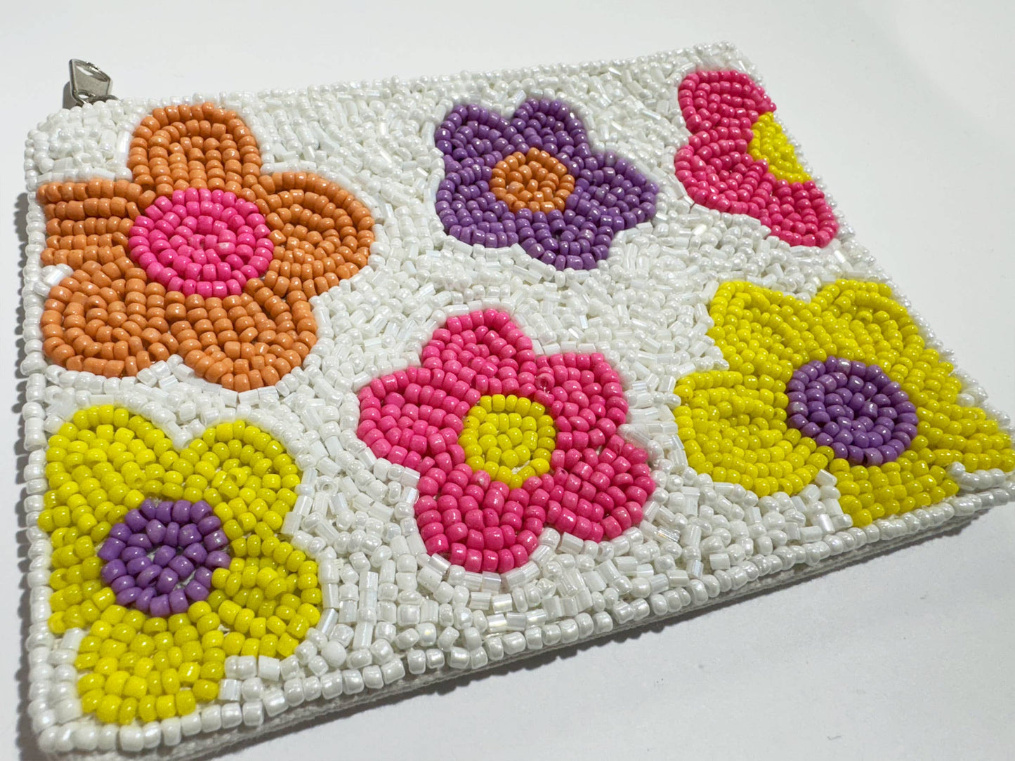 FLORALBeaded Mani Coin Purse