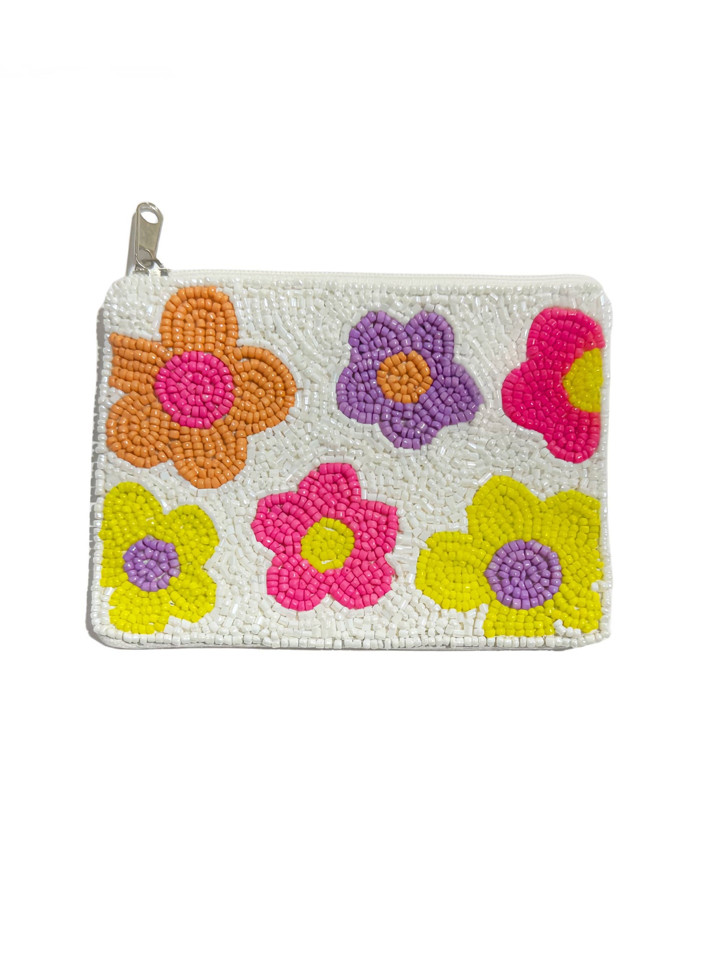 FLORALBeaded Mani Coin Purse