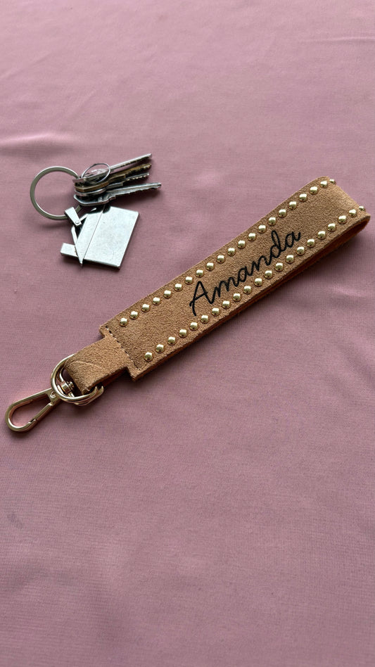Suede Key Tag