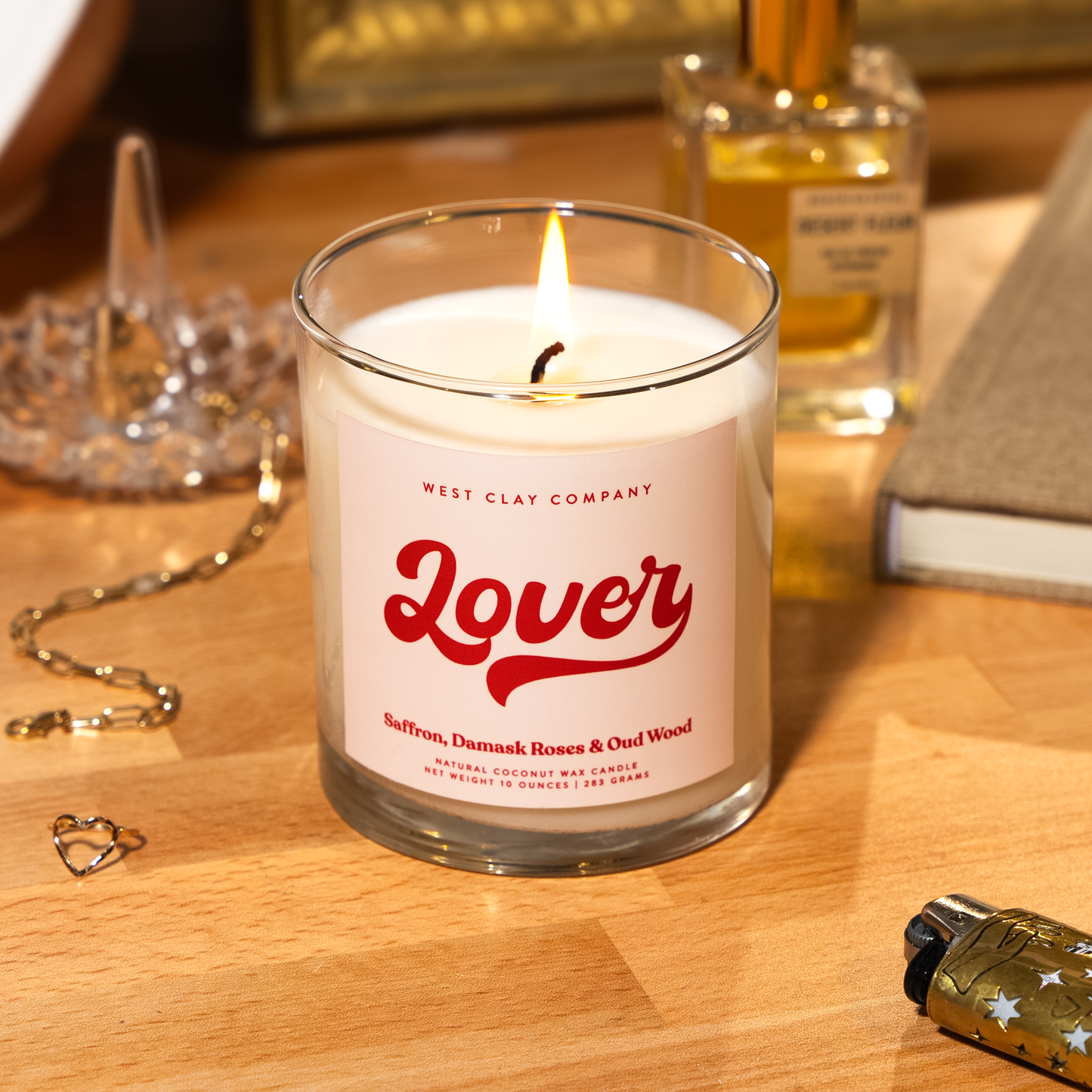 Lover Candle - Saffron, Roses & Oud