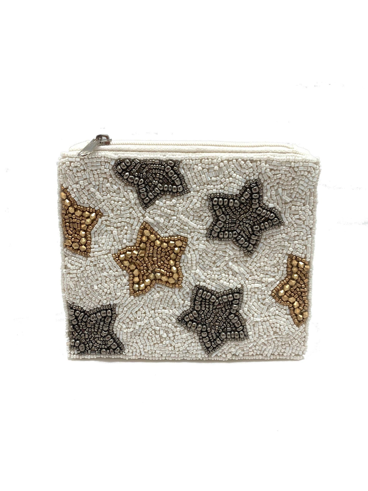 Stars Beaded Coin Purse