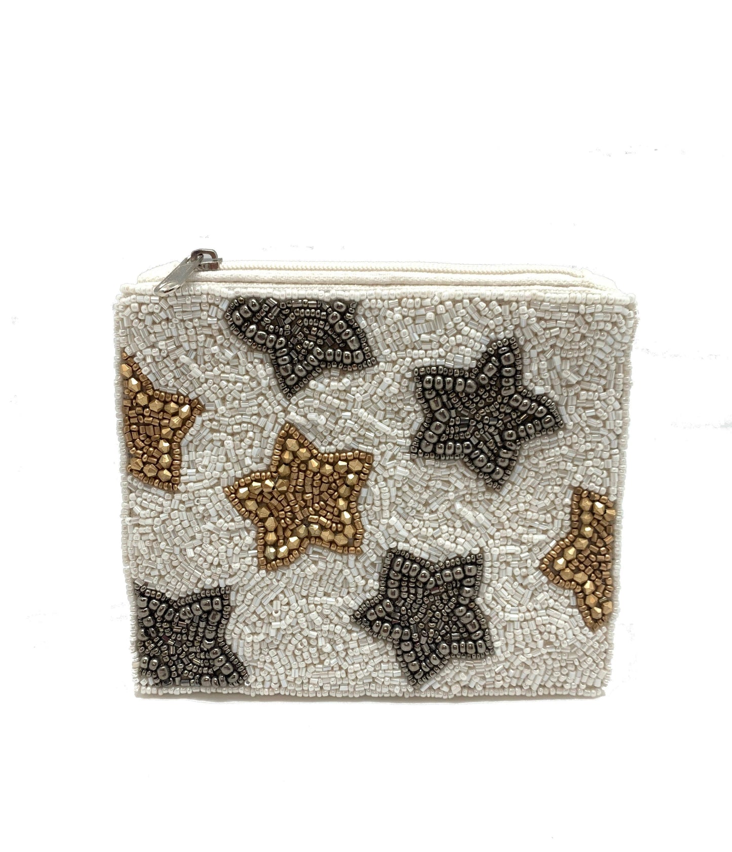 Stars Beaded Coin Purse