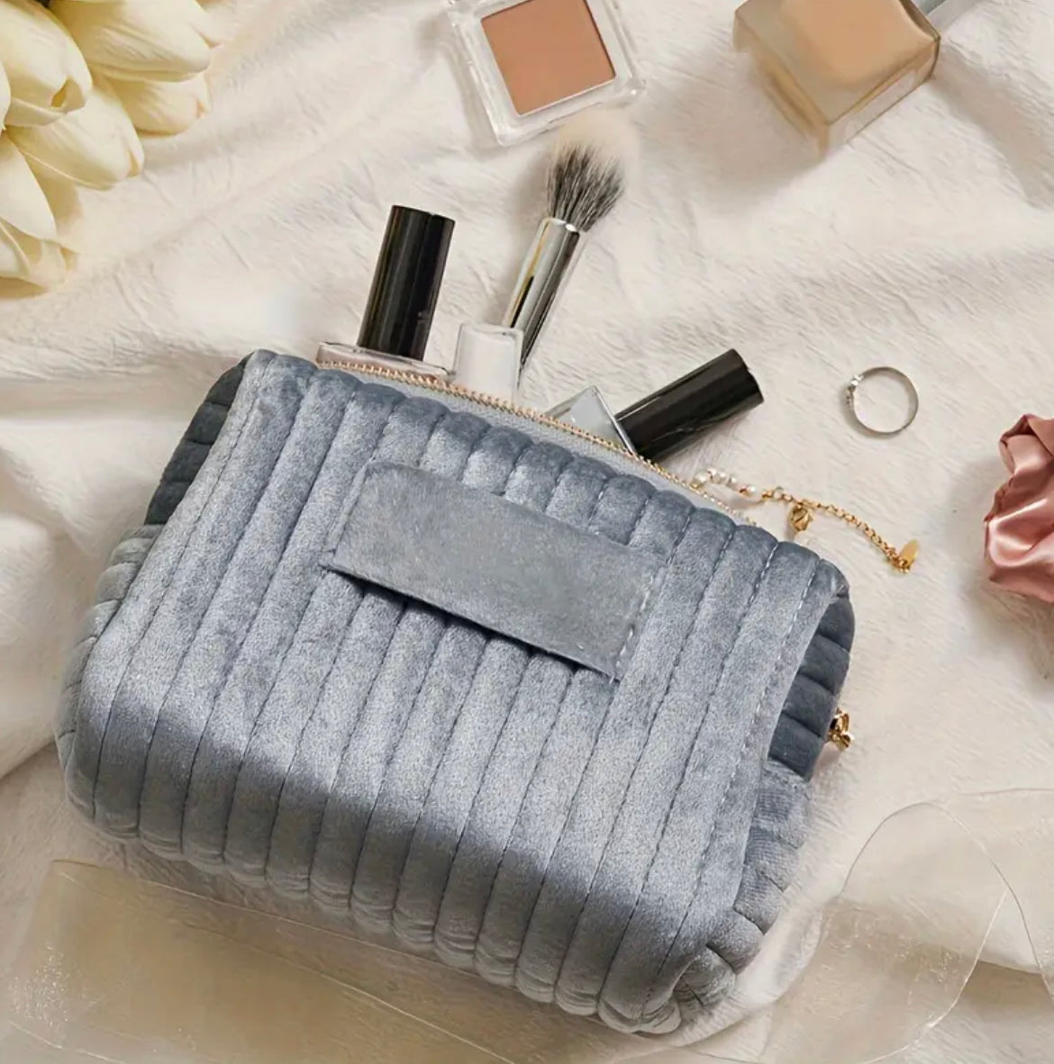 Small Velvet Cosmetic Bag