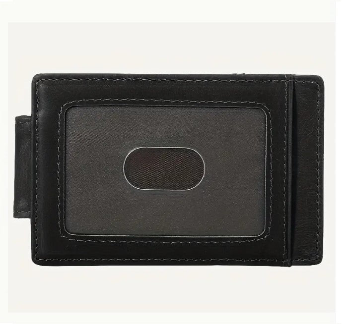 Men's black money clip 