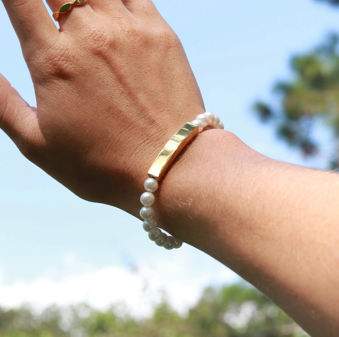 Personalized Pearl Bracelet