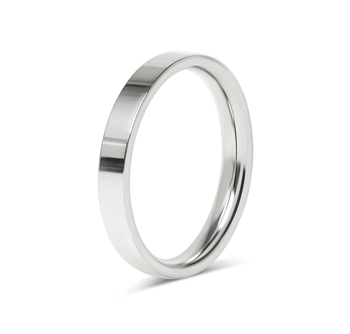 Stainless Steel Flat Personalized Luxe Ring