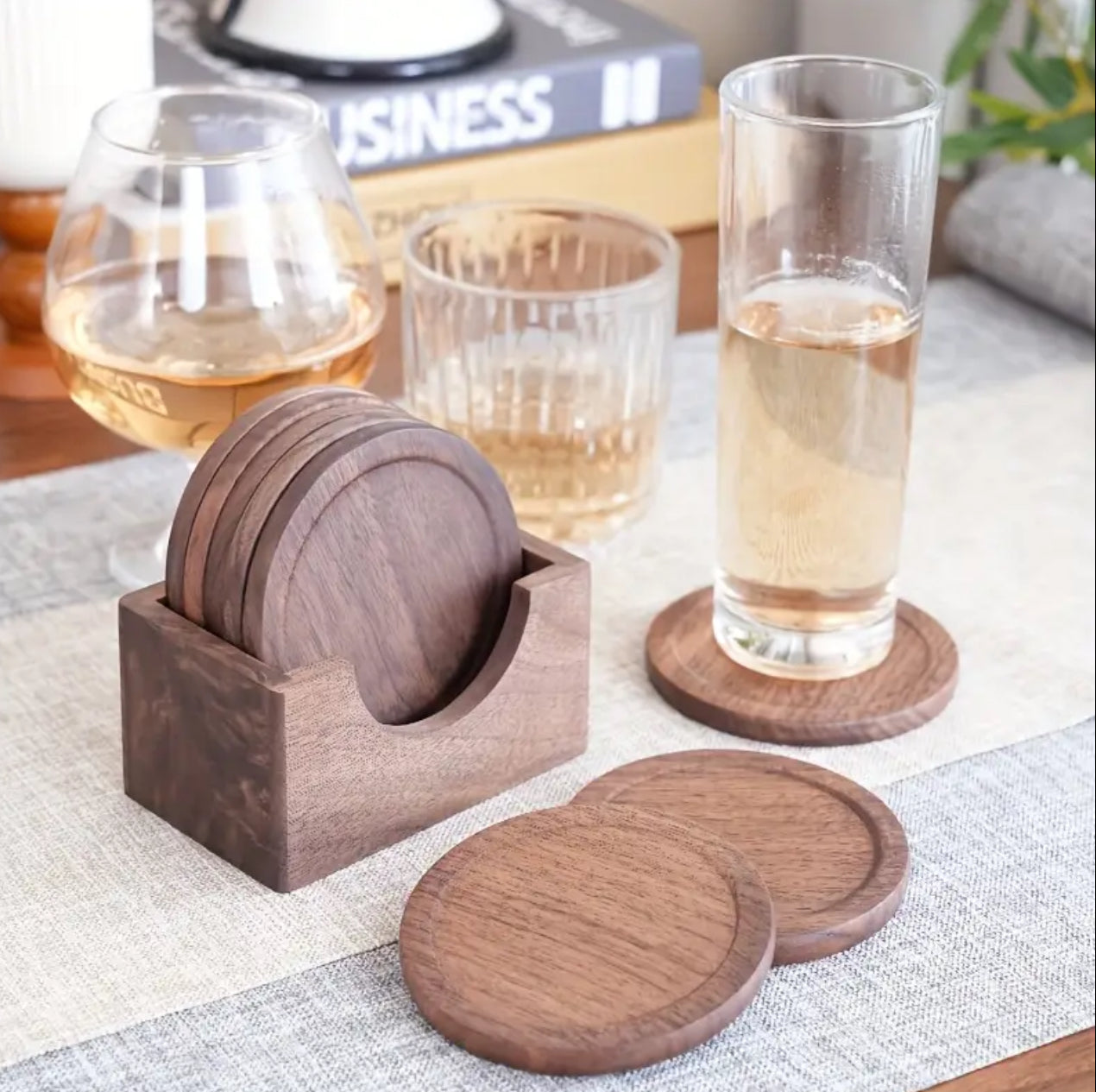 Personalized Coasters with Holder