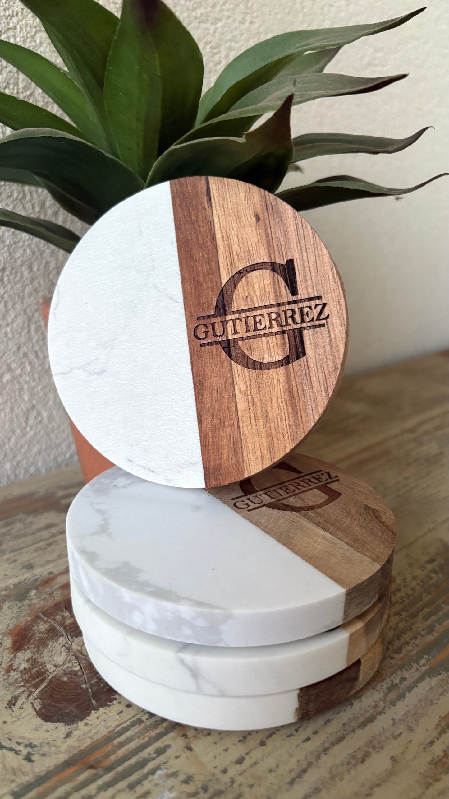 Set Of 4 Personalized Coasters