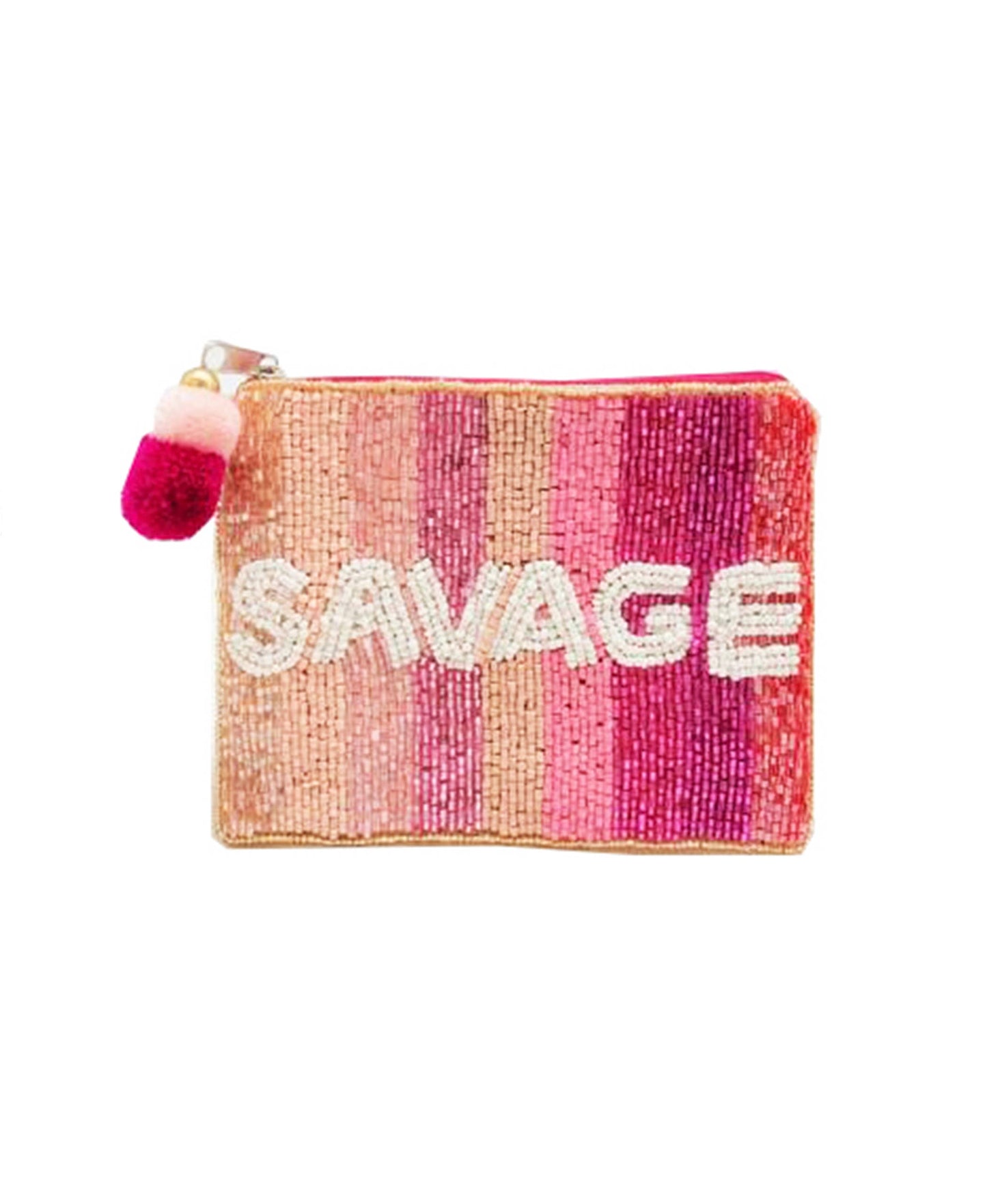 SAVAGE Beaded Coin Purse