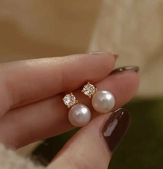 Pearl Stud Earrings